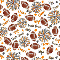 Thumbnail for Orange and Grey Game Day Mini Bottle Wrap Set on Mini La Marca Prosecco