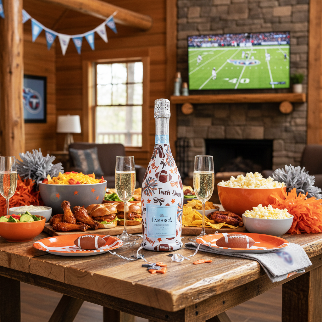 Beau Bottles Orange and Grey Game Day - Prosecco Collection