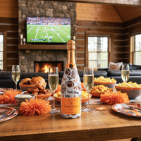 Thumbnail for Beau Bottles Orange and Grey Game Day - Champagne Collection