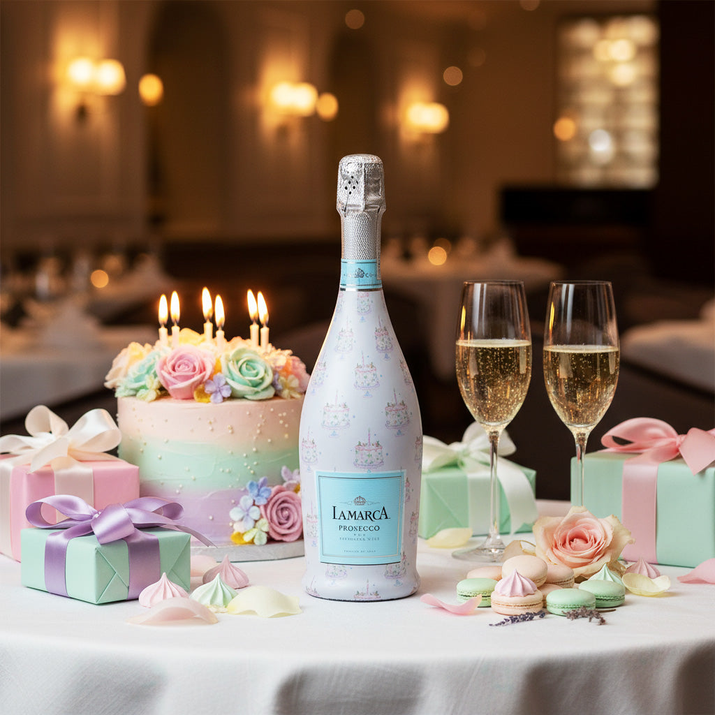 Beau Bottles Grandmillennial Pastel Birthday Cakes - Prosecco Collection