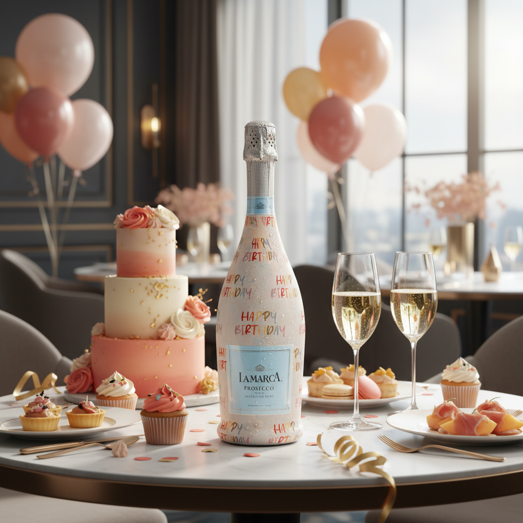 Beau Bottles Birthday in Pastel- Prosecco Collection