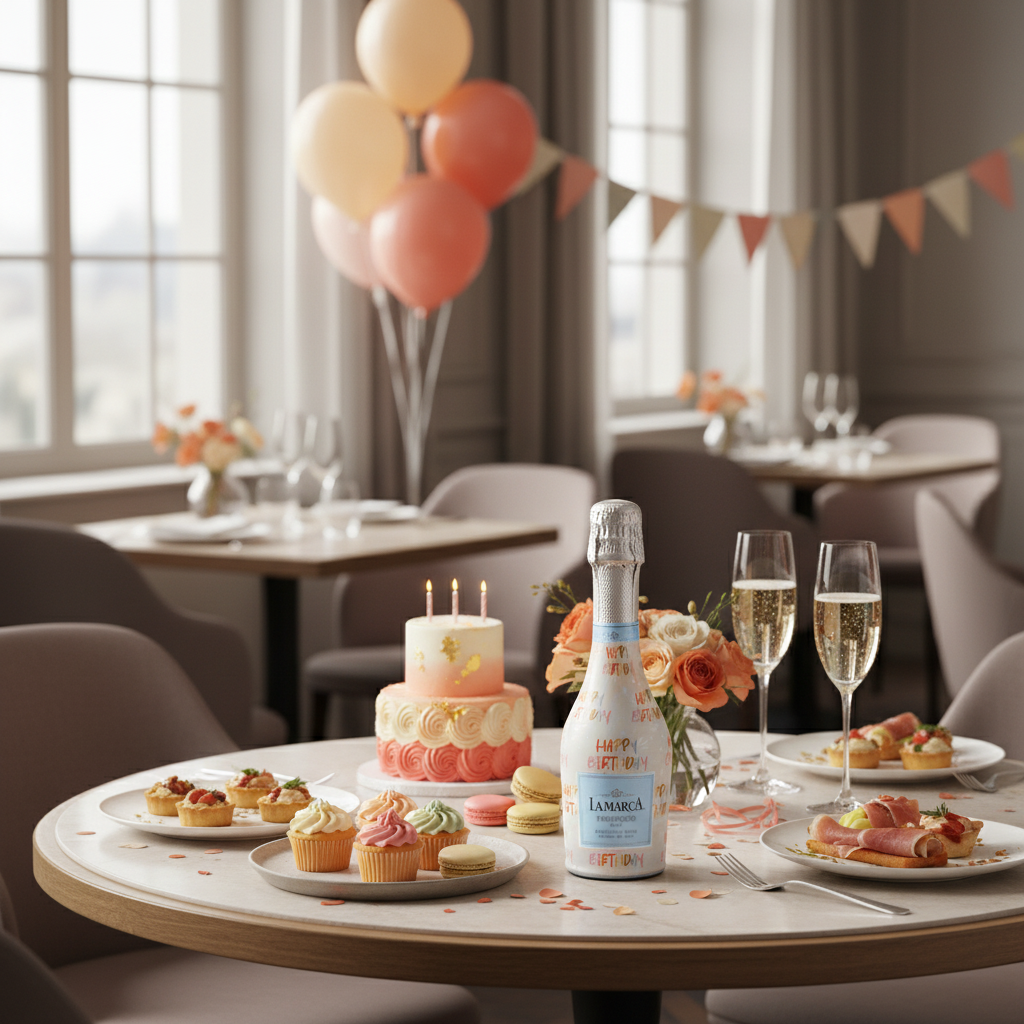 Beau Bottles Birthday in Pastels - MINI Prosecco Collection - Set of 6 (Wraps Only)