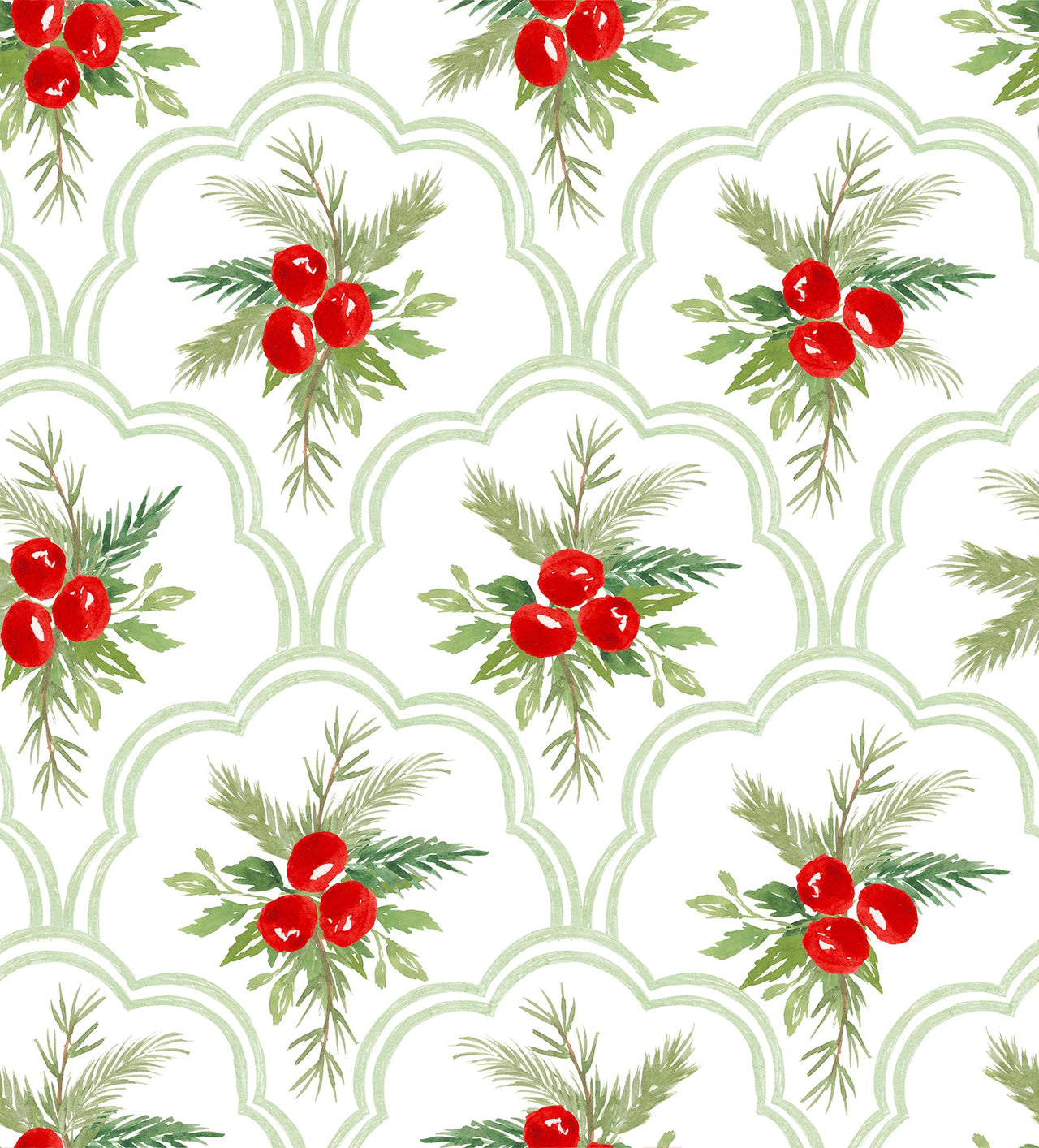 Limited Edition Scalloped Christmas Berries Bottle Wrap on La Marca Prosecco
