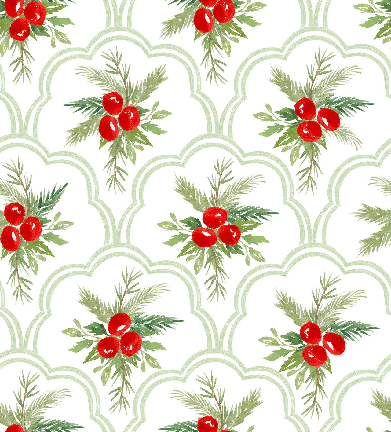 Beau Bottles Limited Edition Scalloped Christmas Berries - Veuve Edition