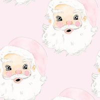Thumbnail for Limited Edition Watercolor Pink Santa Bottle Wrap on Champagne Bottle