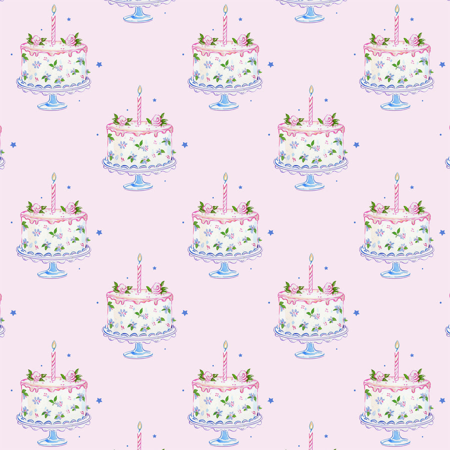 Pink Birthday Cakes Designer Wrap on EVERVASE