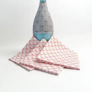 Beau Bottles Pink Bow Matching Cocktail Napkins