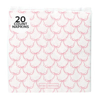 Thumbnail for Pink Bow Cocktail Napkins