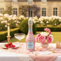 Thumbnail for Beau Bottles Pink Chateau Dots- MINI Prosecco Collection - Set of 6 (Wraps Only)