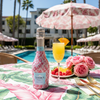 Pink Floral Mini Bottle Wrap Set on Mini La Marca Prosecco