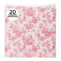 Thumbnail for Pink Floral Cocktail Napkins