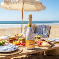 Thumbnail for Pink Seashells Champagne Bottle Wrap