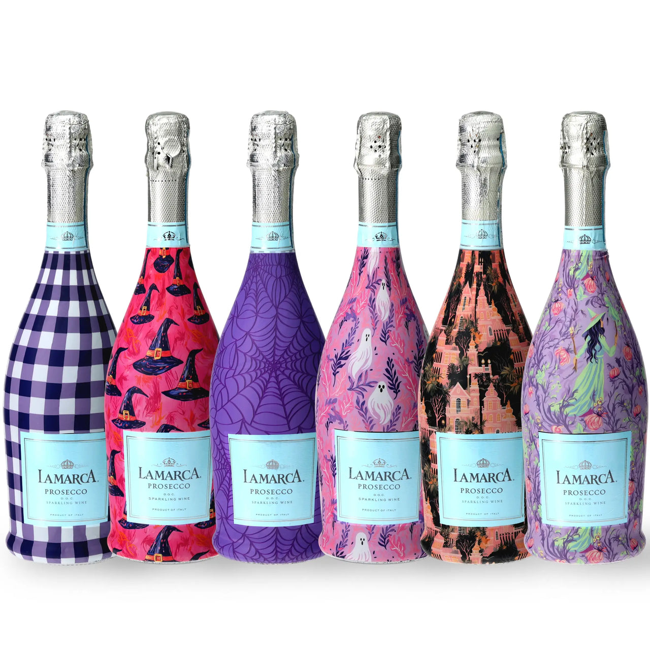 Pink & Purple Halloween Prosecco Wrap Bundle