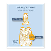 Thumbnail for Clear Golden Botanical Bottle Wrap on Champagne Bottle