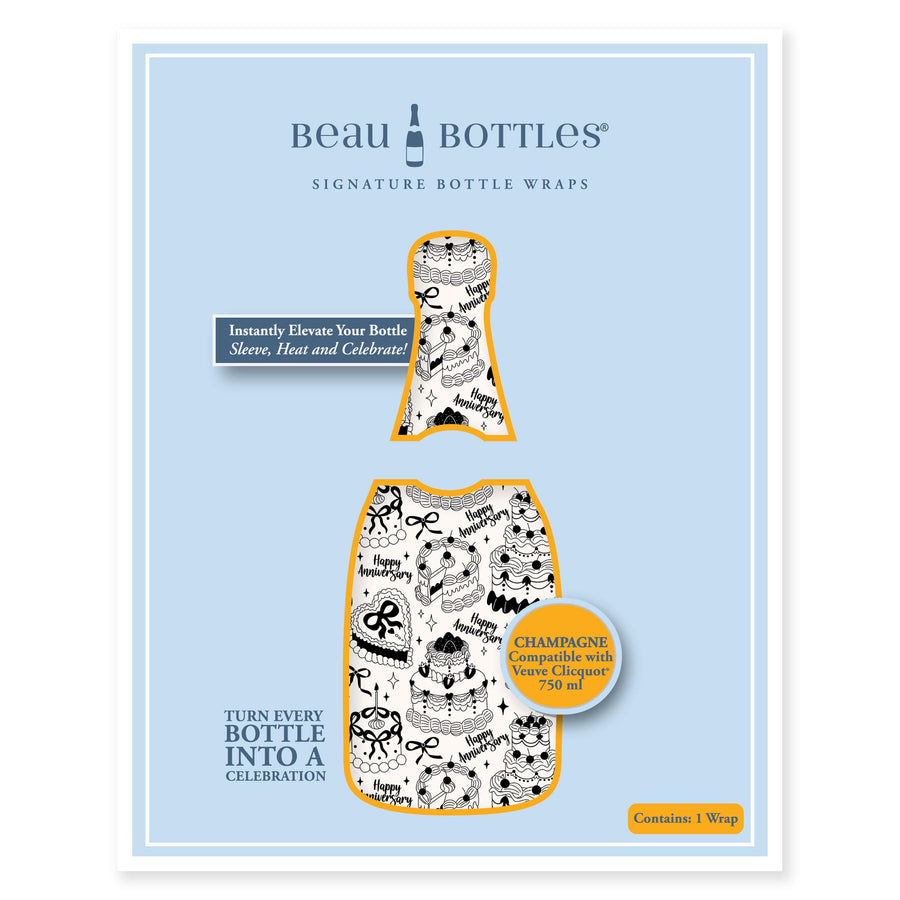 Beau Bottles Black and White Anniversary Party- Champagne Collection