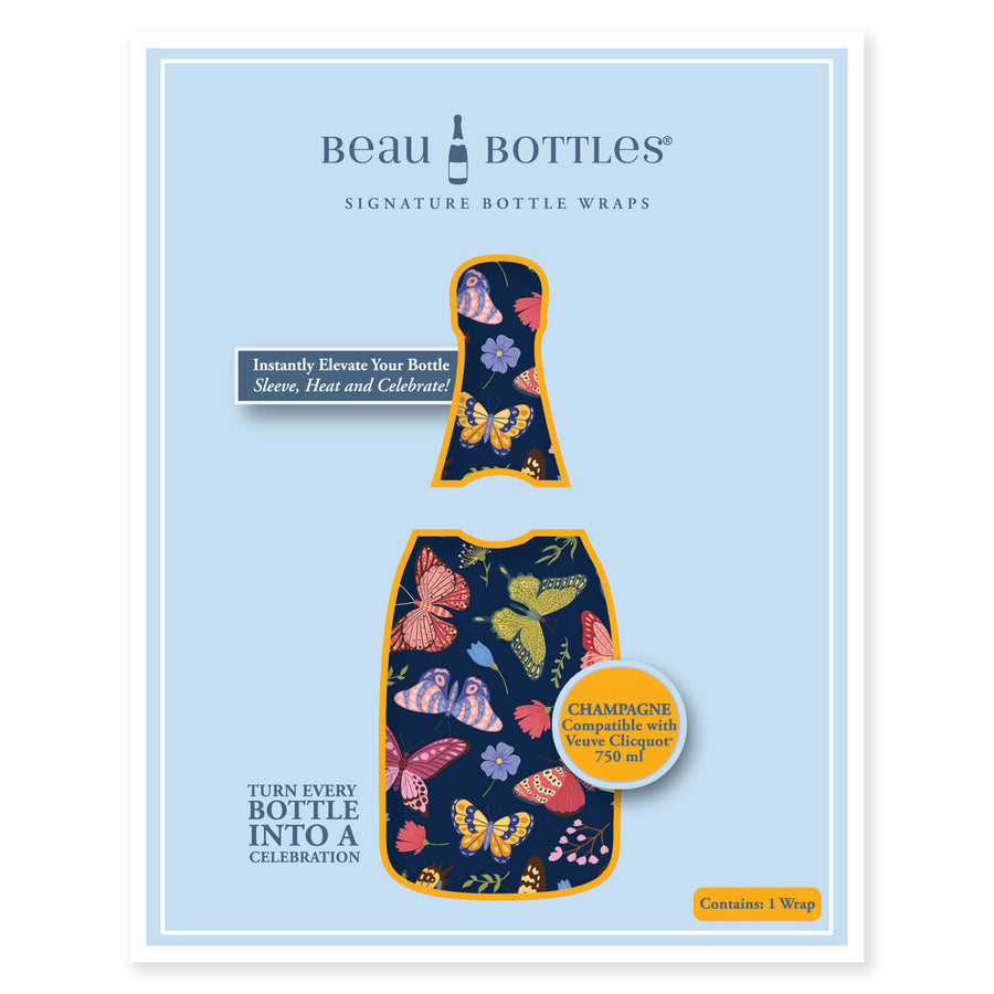 Beau Bottles Midnight Butterfly Garden - Champagne Collection
