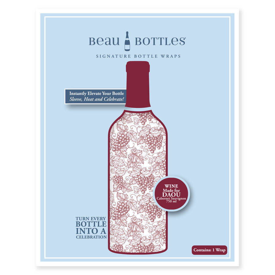 Grape Vine Bottle Wrap on DAOU Wine
