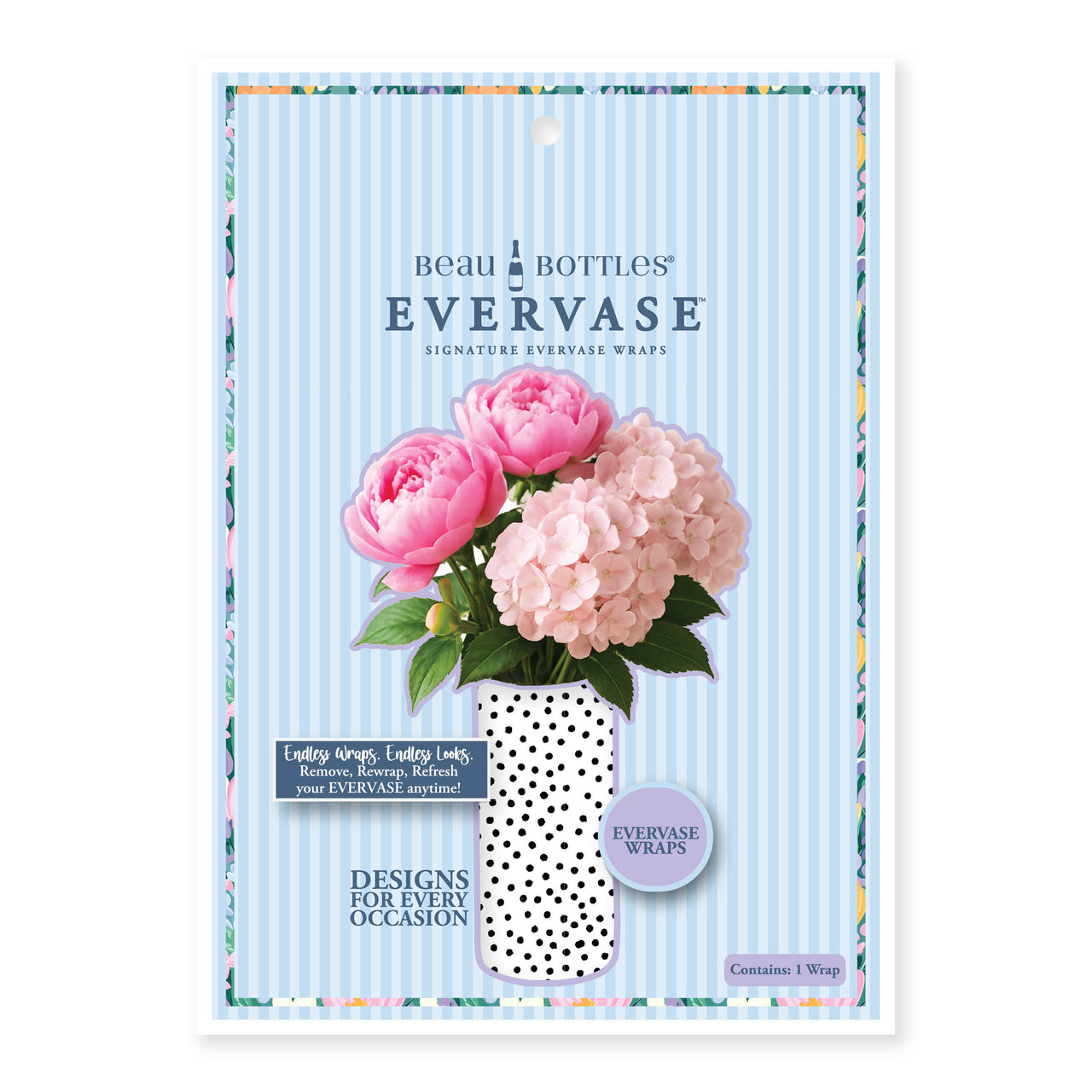 Black and White Dots Designer Wrap on EVERVASE