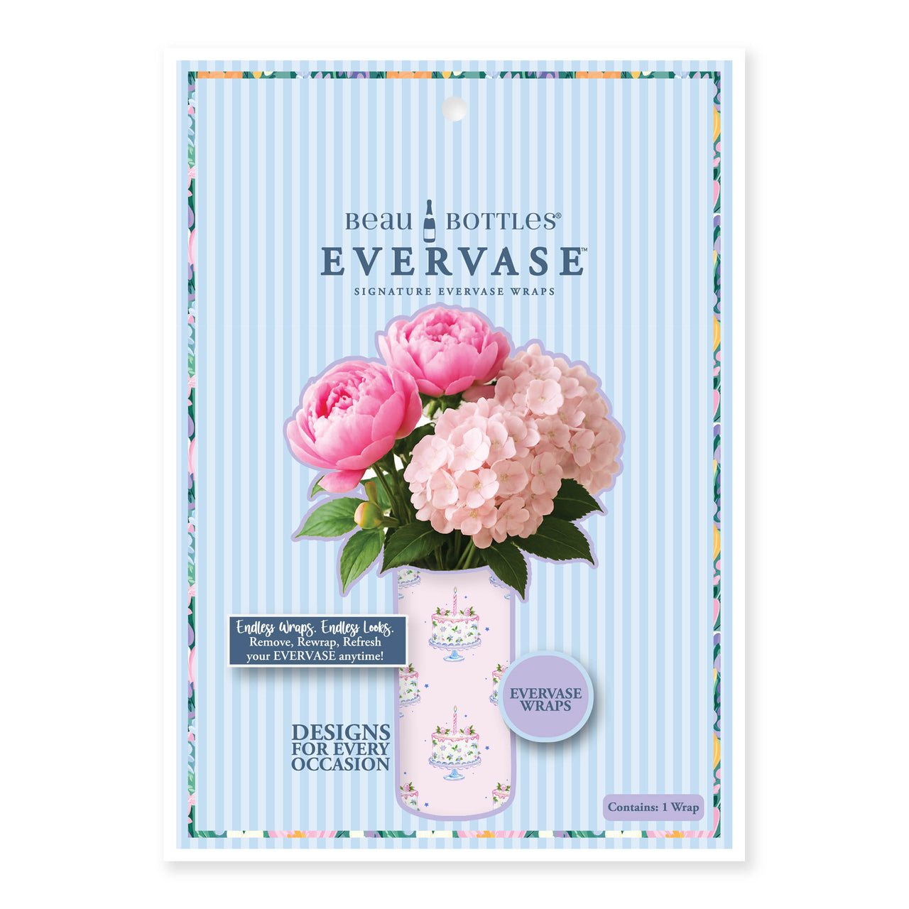 Pink Birthday Cakes Designer Wrap on EVERVASE