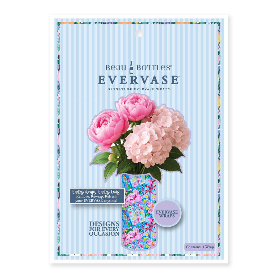 Happy Birthday Brushed Presents Designer Wrap on EVERVASE