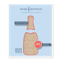 Thumbnail for Honey Rattan Weave Mini Bottle Wrap Set on Mini La Marca Prosecco