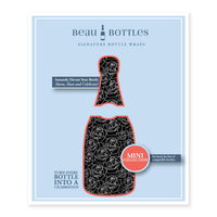 Thumbnail for Black and White Roses Mini Bottle Wrap Set on Mini La Marca Prosecco