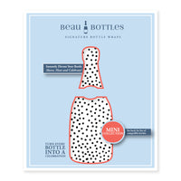 Thumbnail for Black and White Dots Mini Bottle Wrap Set on Mini La Marca Prosecco