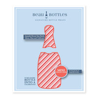 Thumbnail for Candy Cane Stripes Mini Bottle Wrap Set on Mini La Marca Prosecco