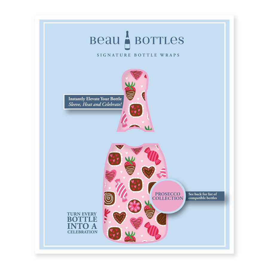 Limited Edition Amour Chocolat Bottle Wrap on La Marca Prosecco
