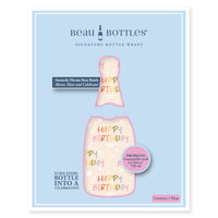 Thumbnail for Birthday in Pastel Prosecco Bottle Wrap