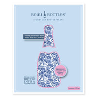 Thumbnail for Beau Bottles Blue Porcelain Roses- Prosecco Collection