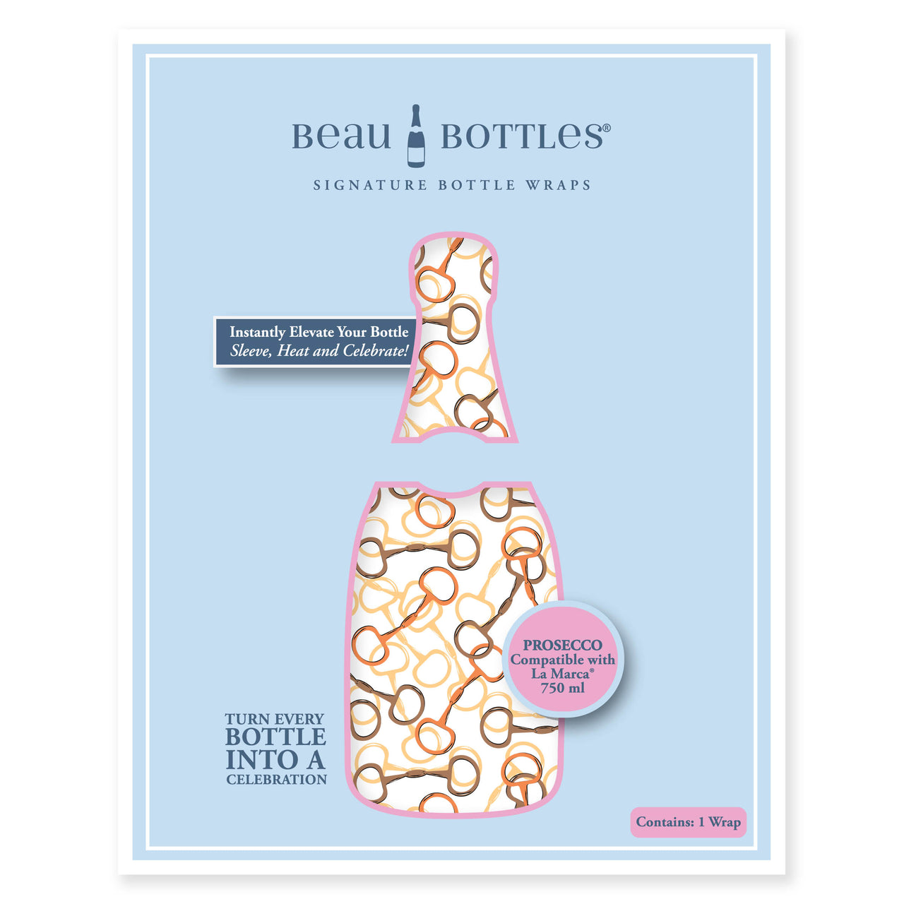 Beau Bottles Equestrian Loops- Prosecco Collection