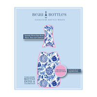 Thumbnail for Limited Edition Blue & White Ornament Prosecco Bottle Wrap