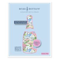 Thumbnail for Hamptons Cottage Garden Prosecco Bottle Wrap bottle wrap on a La Marca prosecco bottle (view 5)