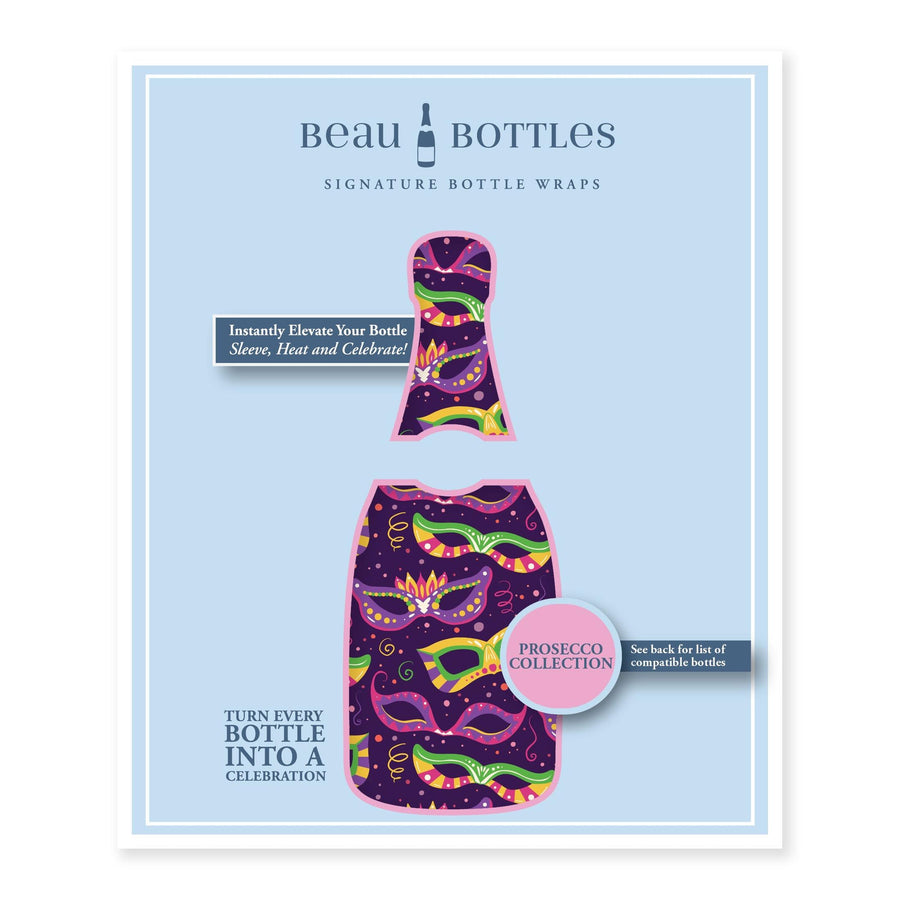 Beau Bottles Limited Edition Mardi Masquerade - Prosecco Collection