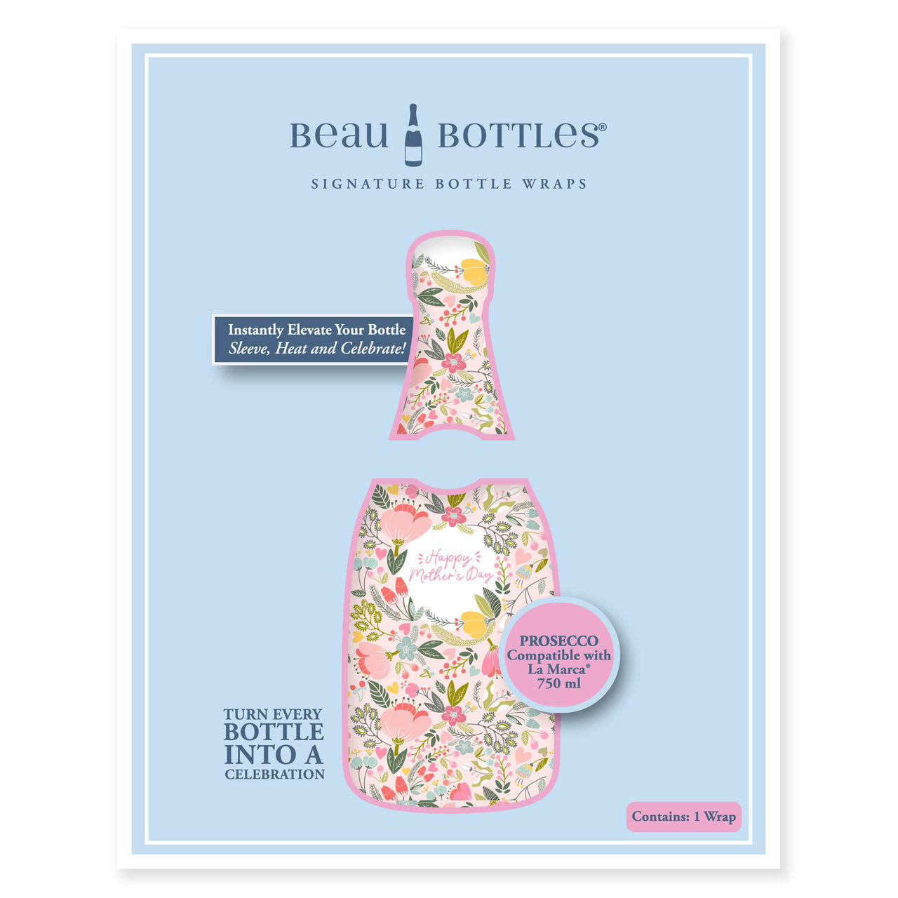 Limited Edition Mother's Day Meadows Prosecco Bottle Wrap