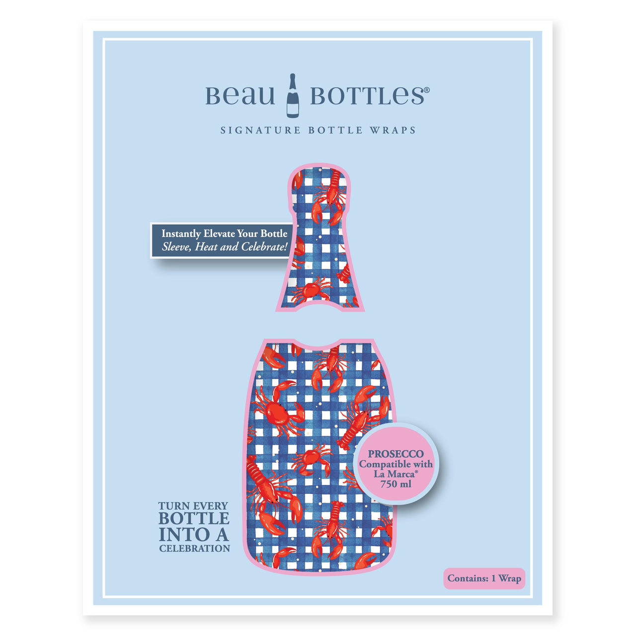 Beau Bottles New England Lobster Party- Prosecco Collection