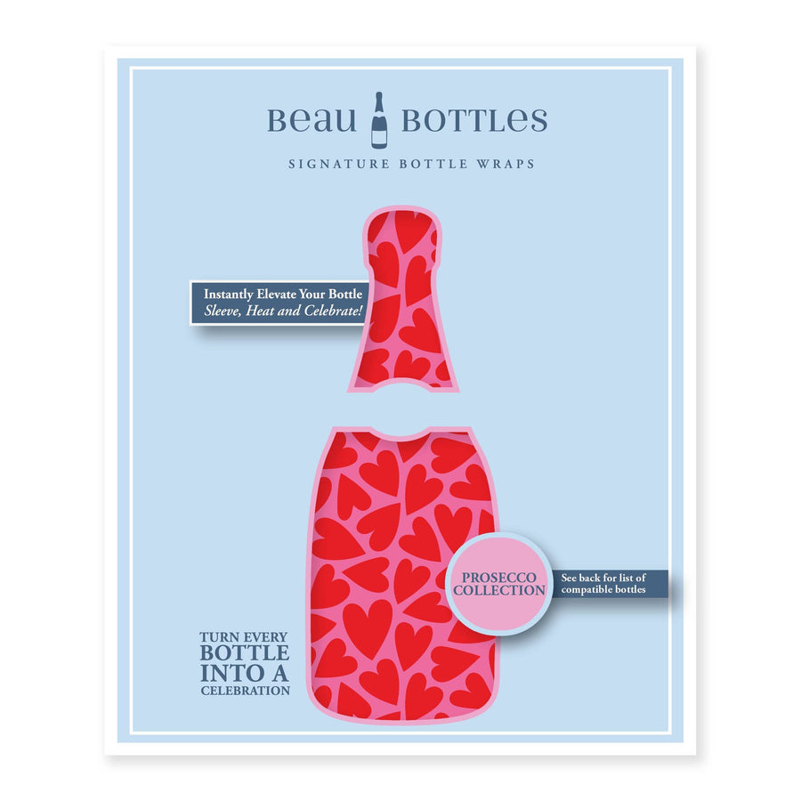 Pop Hearts Bottle Wrap on La Marca Prosecco