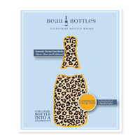 Thumbnail for Tan Leopard Bottle Wrap on Champagne Bottle