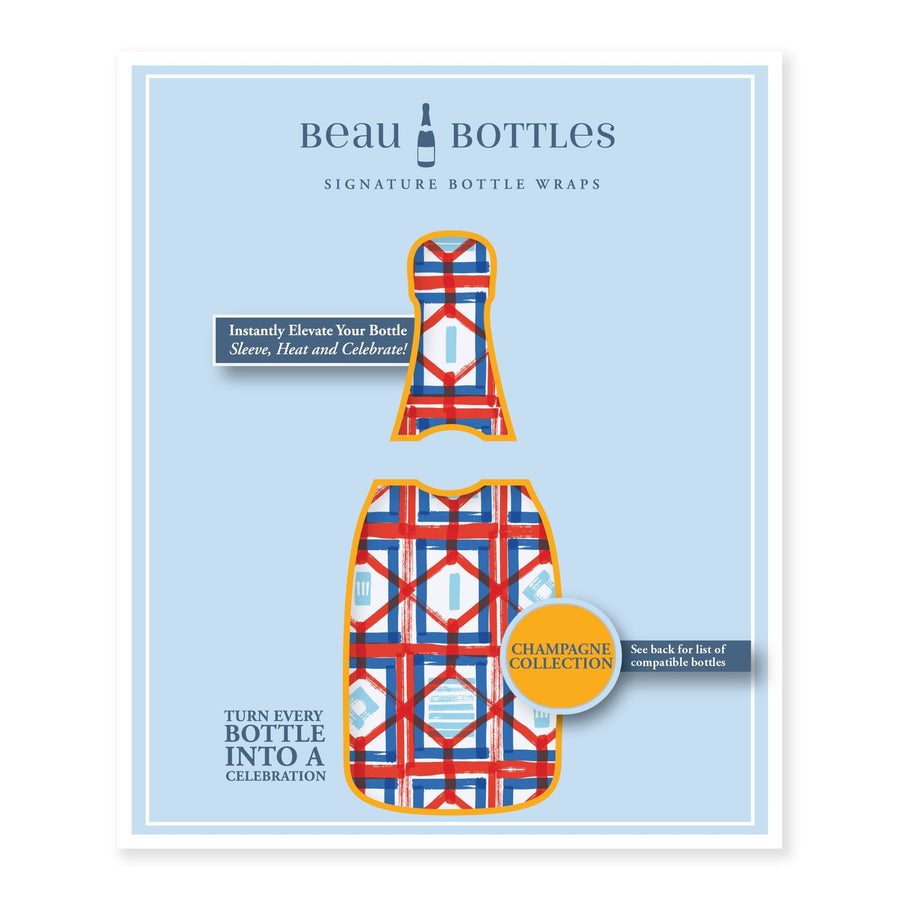 Sheridan French Collection - Liberty Picnic Bottle Wrap on Champagne Bottle
