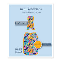 Thumbnail for Preppy Halloween Bats Bottle Wrap on Champagne Bottle