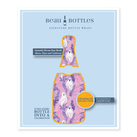 Thumbnail for Preppy Halloween Ghost Bottle Wrap on Champagne Bottle