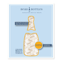 Thumbnail for Beige Bows Bottle Wrap on Champagne Bottle