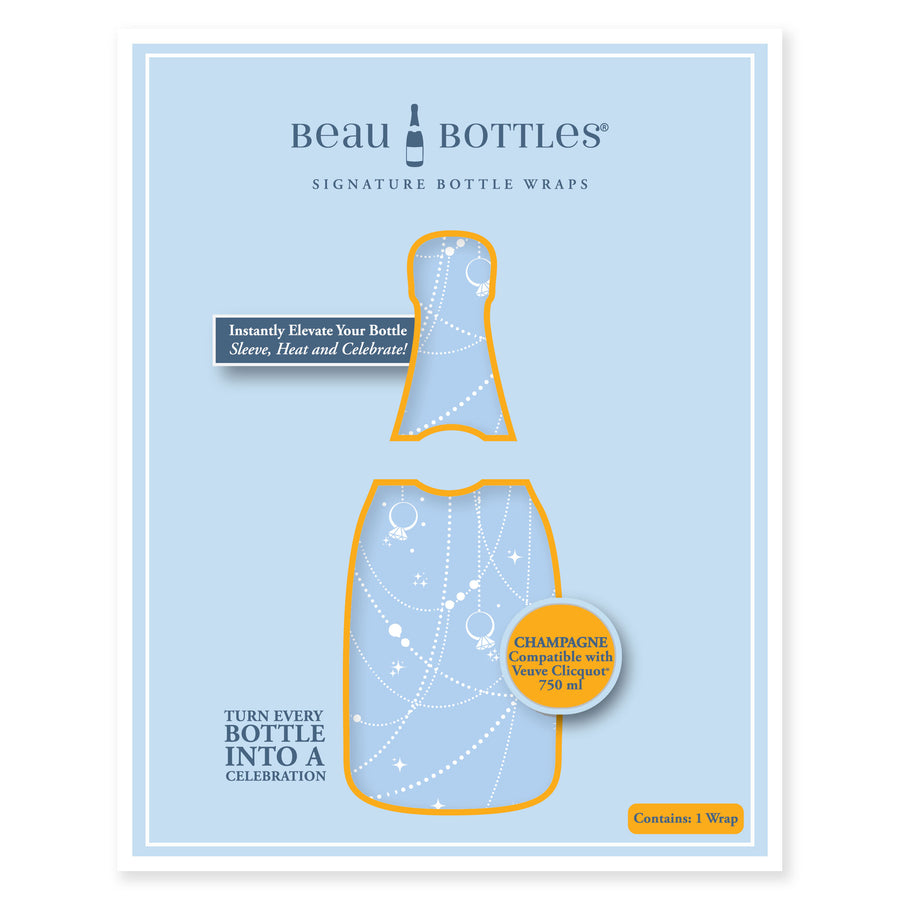 Beau Bottles Blue Pearls and Prosecco - Champagne Collection