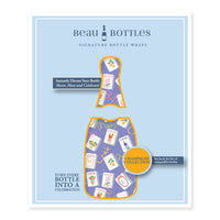 Thumbnail for Purple Mahjong Bottle Wrap on Champagne Bottle