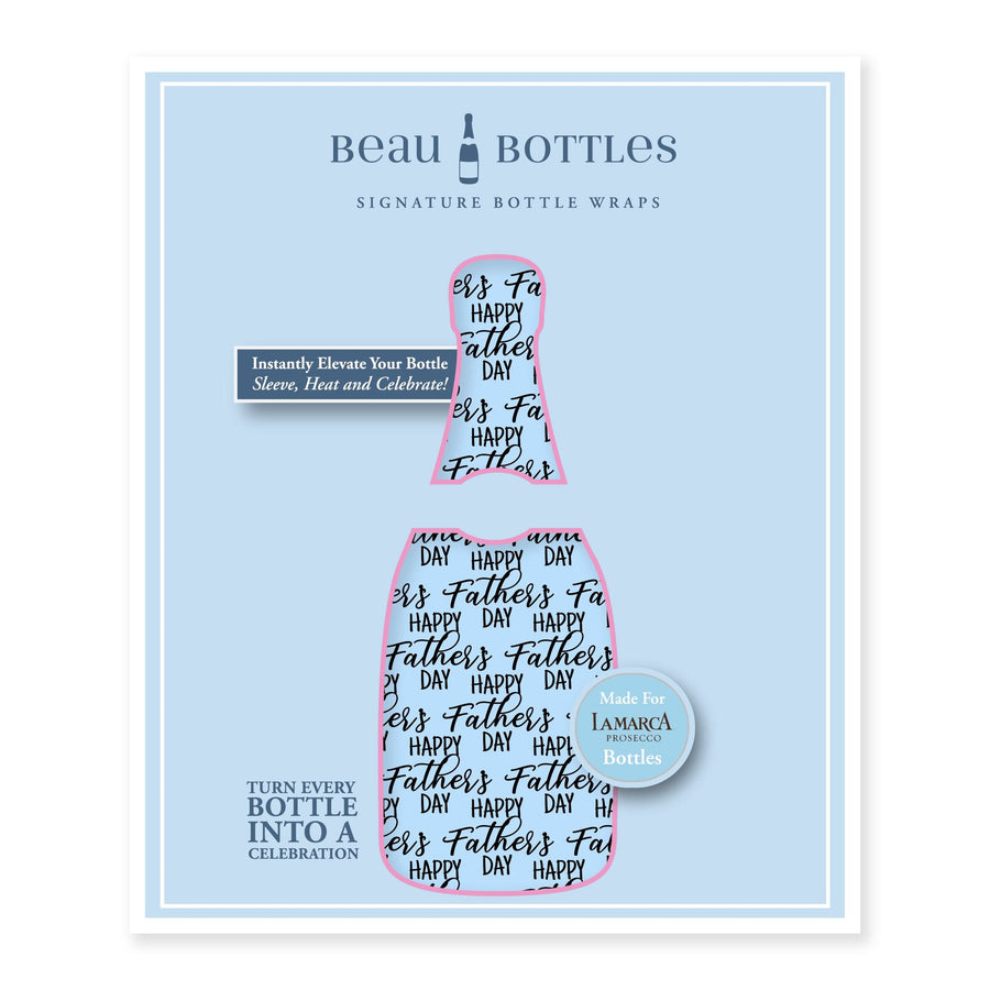 Happy Fathers Day Bottle Wrap on La Marca Prosecco