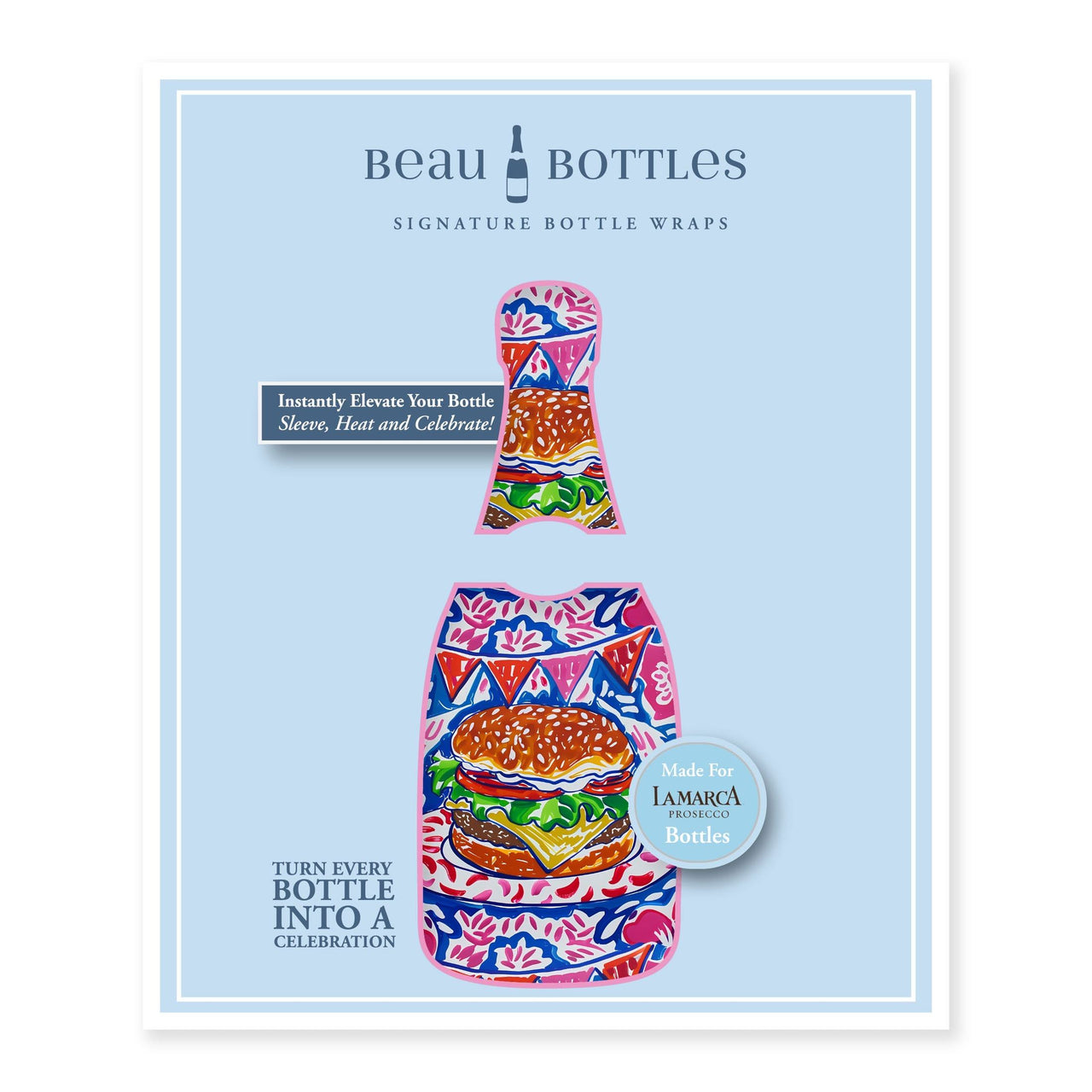 Summer Grill Out Bottle Wrap on La Marca Prosecco