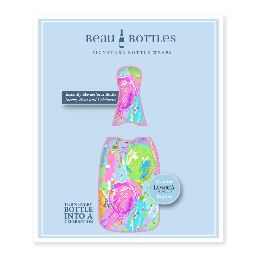 Beau Bottles Happy Birthday Balloons - Prosecco Collection