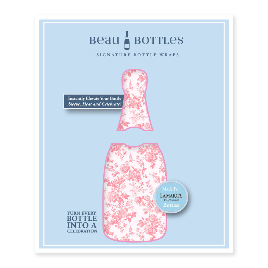 Beau Bottles Grandmillenial Pink Floral - Prosecco Collection