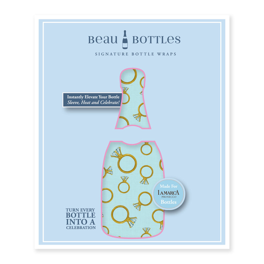 Beau Bottles Blue Engagement Ring - Prosecco Collection